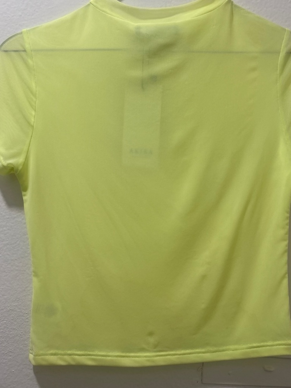 AKIRA Neon Yellow Crew Neck Short Sleeve Tee